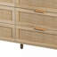 Armoire de rangement avec tiroir en rotin