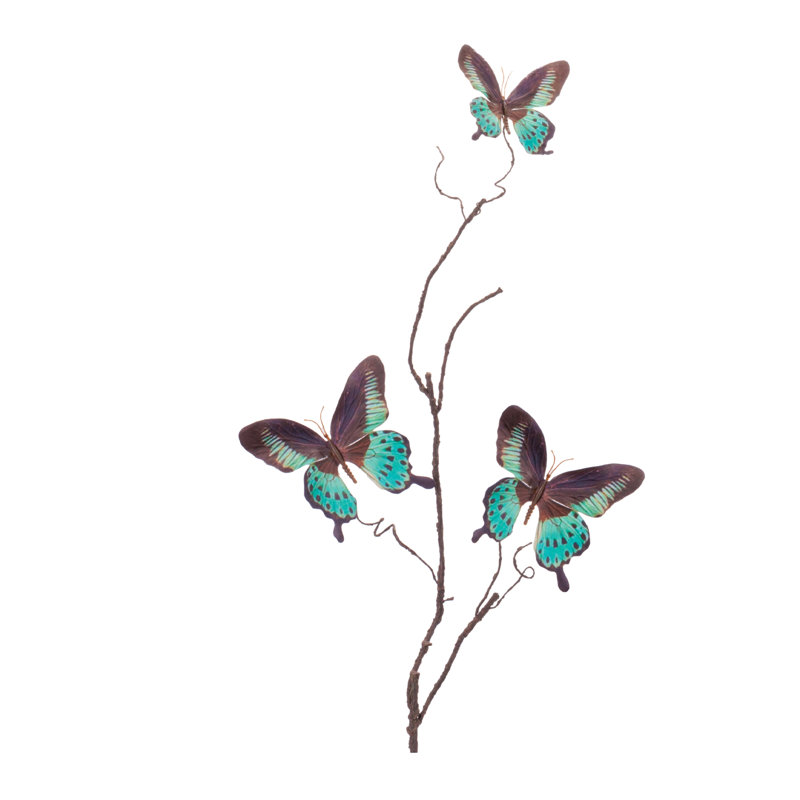 Brindille papillon, Mauve / bleu sarcelle