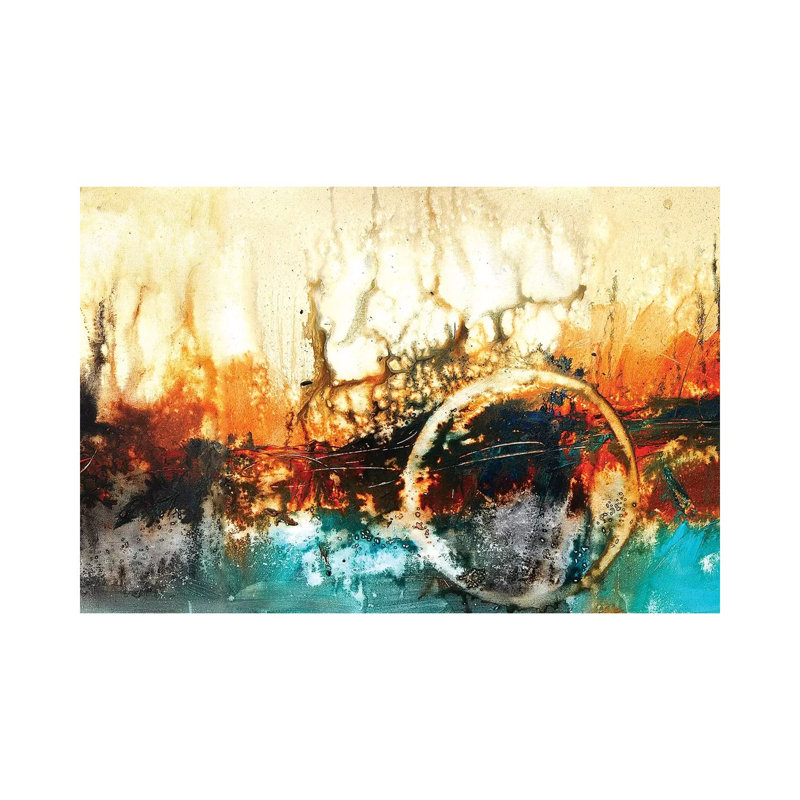 Abstract XIV 1 Piece Wrapped Canvas Painting, 45.72cm H x 66.04cm W x 1.905cm D
