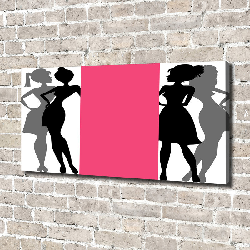 Women's Silhouettes - Wrapped Canvas Print