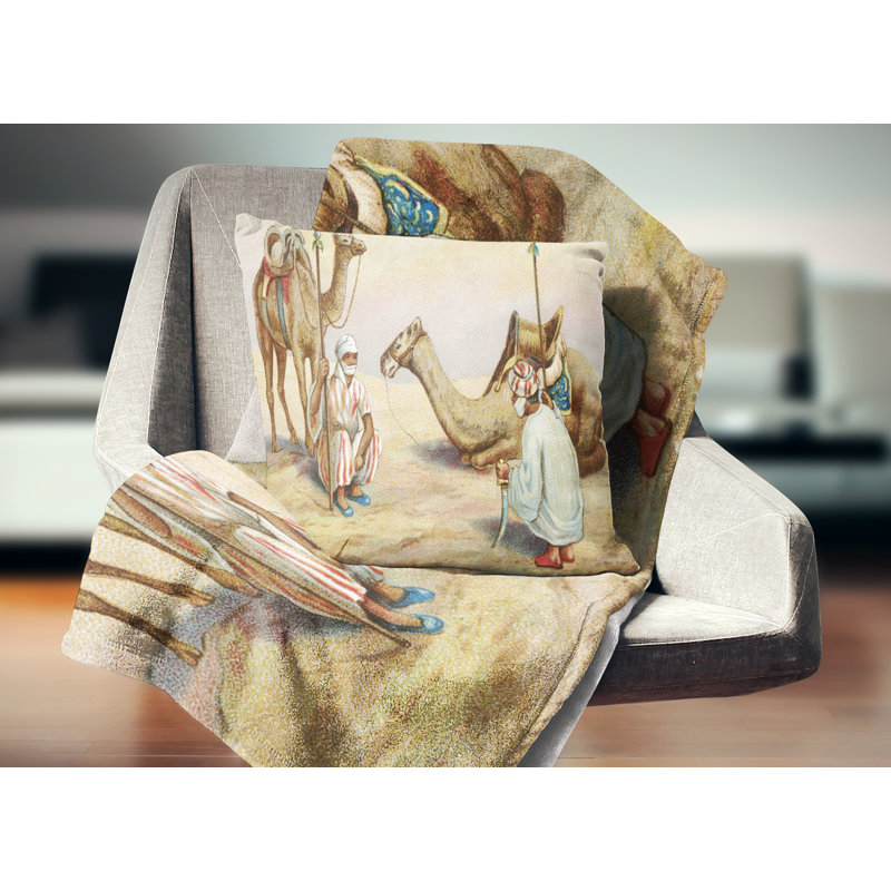 Old Colonial - Coussin imprimé animal, 18 po x 18 po, Coussin décoratif