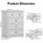 Valera 5-Drawer Dresser With Elegant Arched Base And Round Metal Knobs-464588341