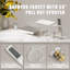 3 Handles Deck Mount Roman Tub Faucet Trim with Handshower-109101965