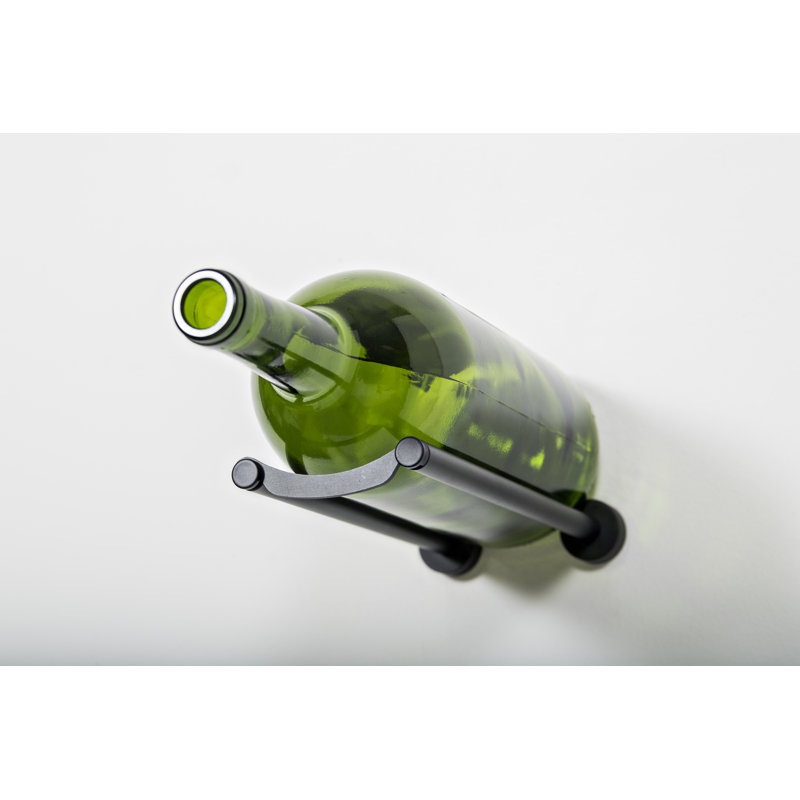 Support à vin mural pour 1 bouteille Kinde Magnum, Noir mat
