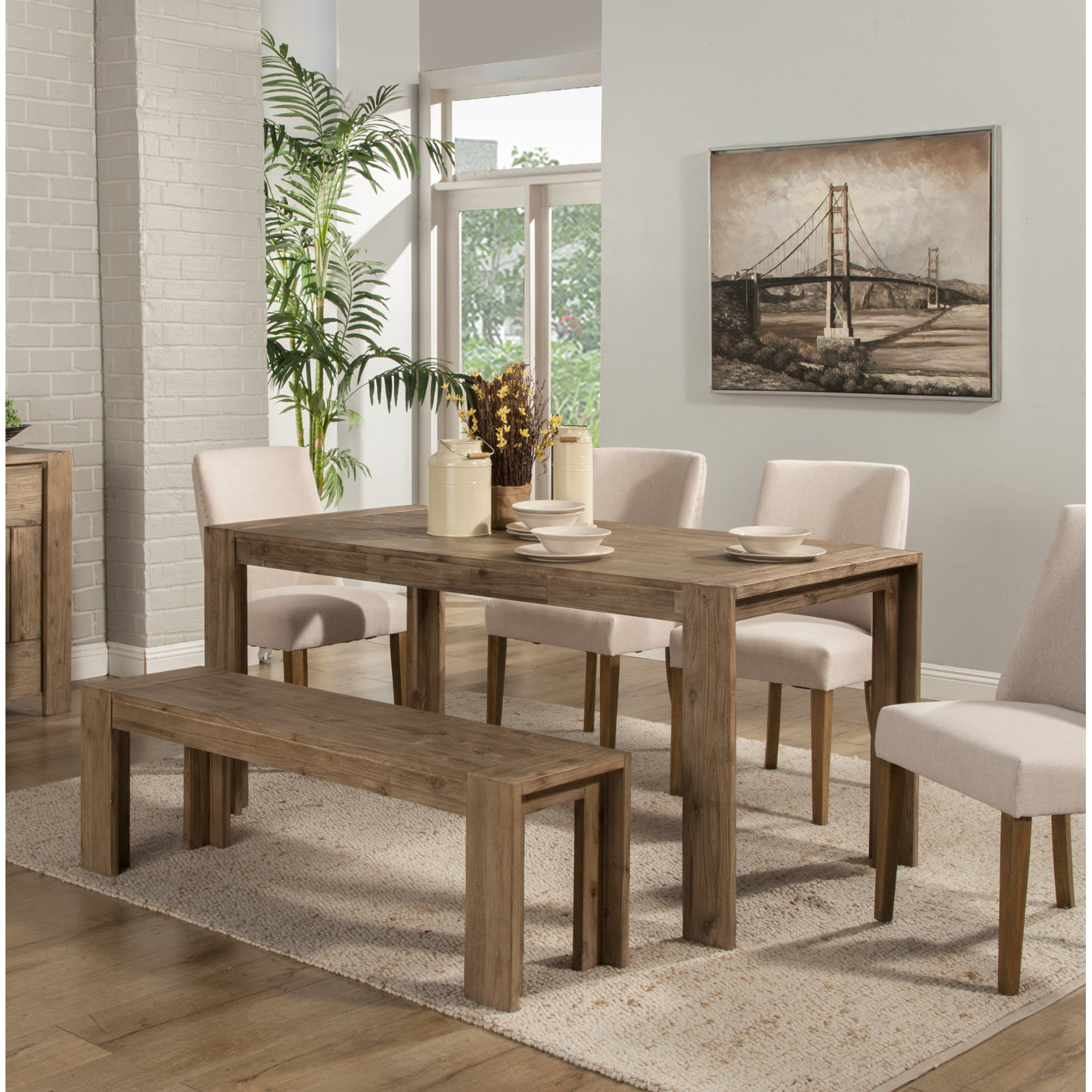 Vancamp 71" Acacia Dining Table