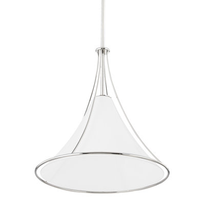 Swift Single Light Glass Steel Dimmable Pendant