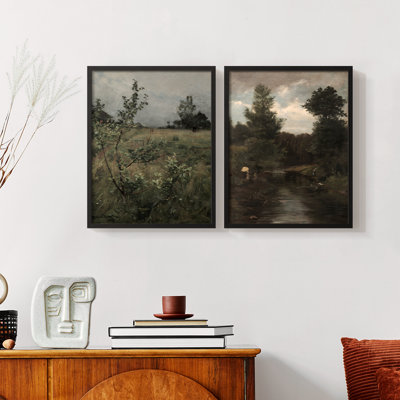 " Vintage Landscape XXXII " 2 - Pieces