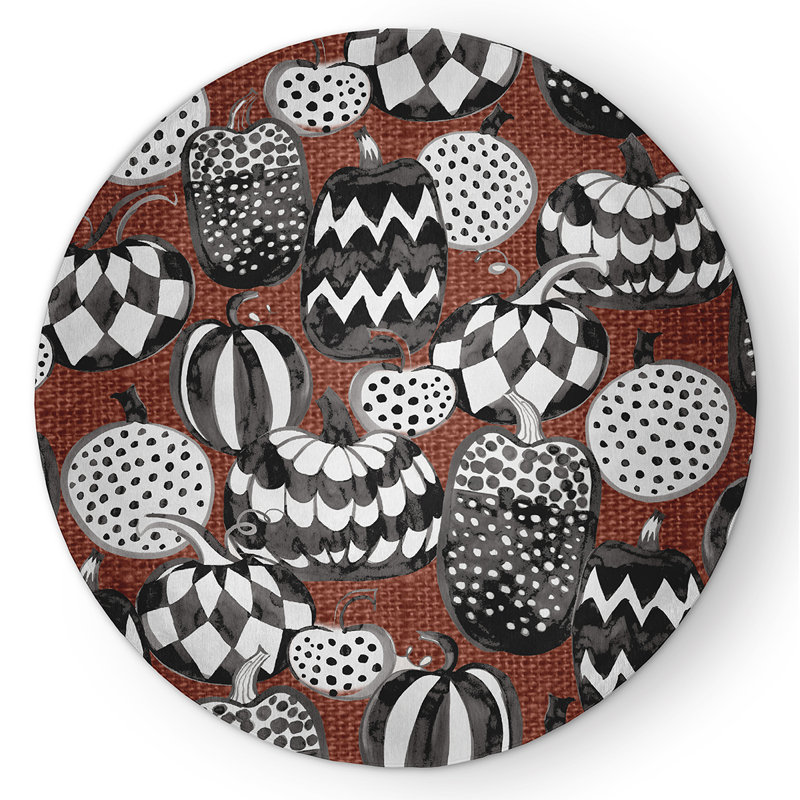 Isocrates Chenille Indoor Rug, Round 5'