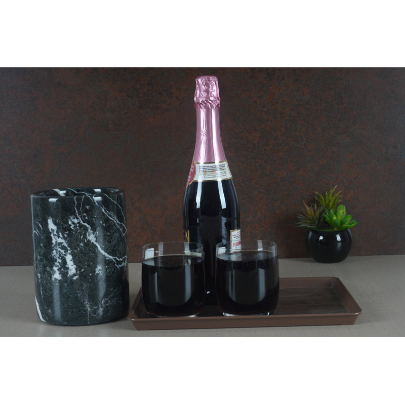 Curron Marble Wine Bucket, Black