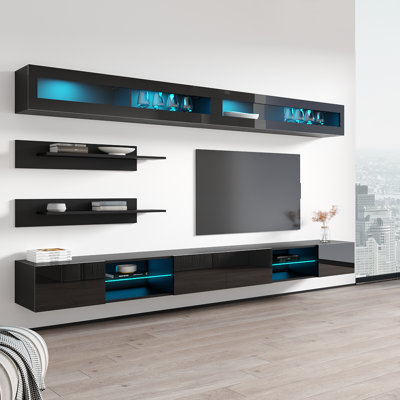 Meuble audio-vidéo flottant Fly 126 "I 33TV