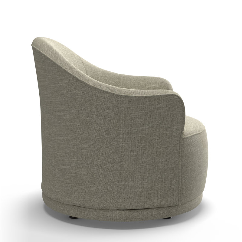 Fauteuil demi-tonneau Rumi,  Ivoire Performance vannerie ivoire