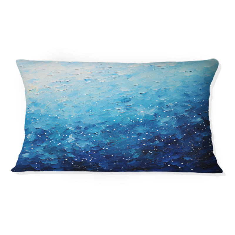 Coussin Azure Azure Symphony IV - Abstract Landscape