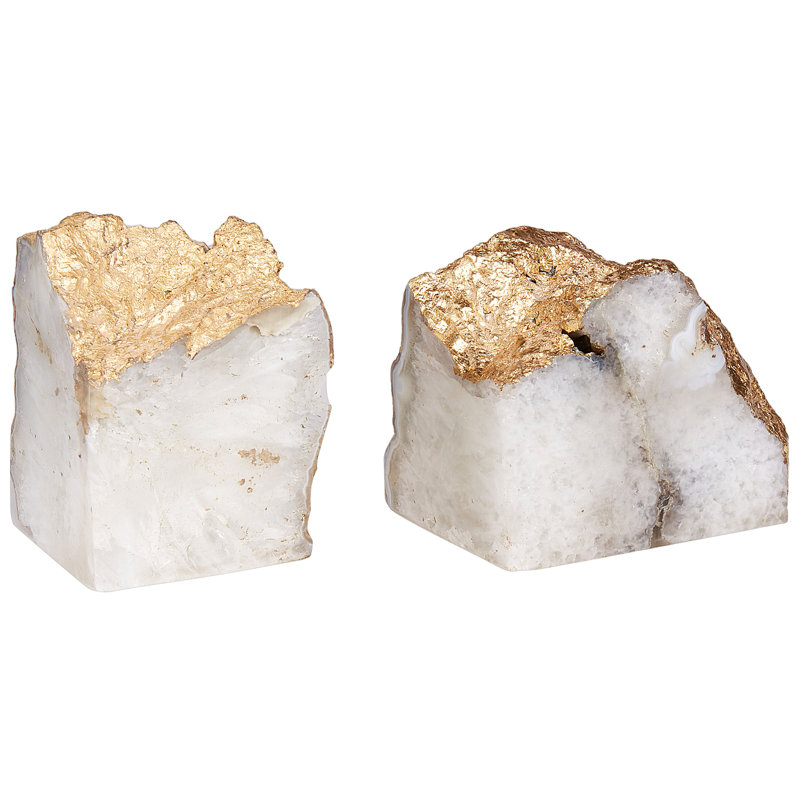 Agate / Geode Bookends