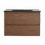 Meuble-lavabo mural 30 po avec lavabo noir-100552283
