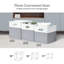 Ensemble de 3 bacs de rangement en tissu-73876752