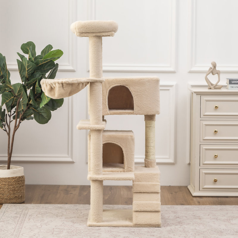 Arbre à chat 53 "H, Beige