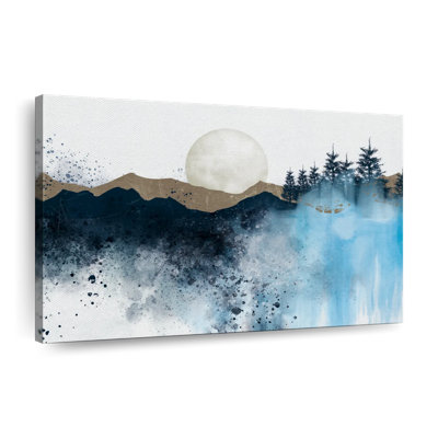 «Pine Trees Mountain», reproduction sur toile