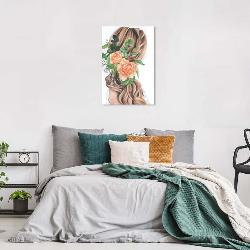 Sigi Her Braids sur toile, L 16 po x H 24 po x P 0,8 po