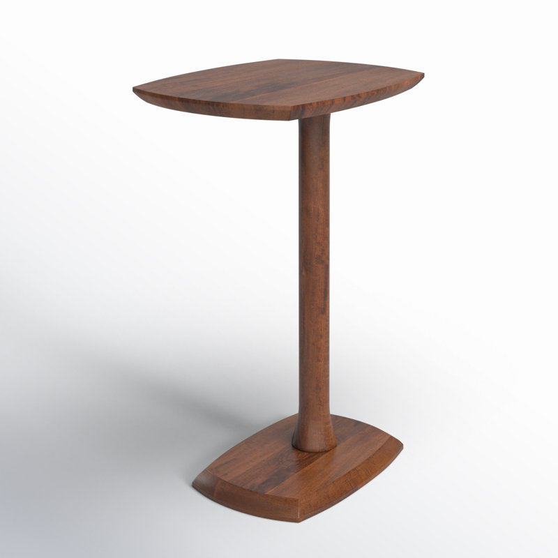 Table de bout en bois massif Hannabel, Noyer