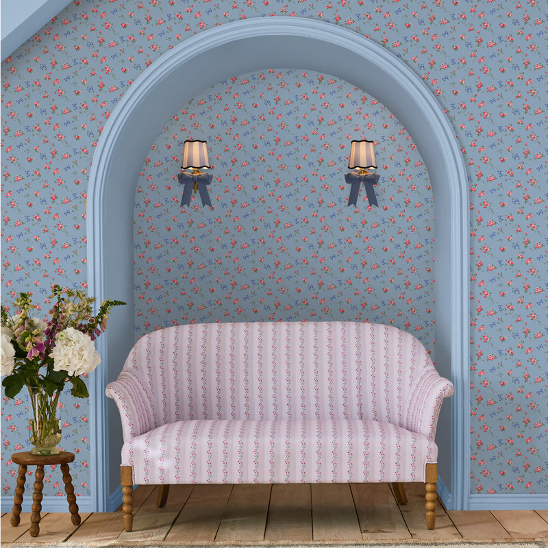 Cath Kidston Rose & Bows Navy, Blue