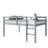 Full Rubber Wood Loft Bed With Ladder,Grey-1883117761-1883117773