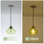 Luminaire suspendu 1 lumière avec verre de graine-1564830400