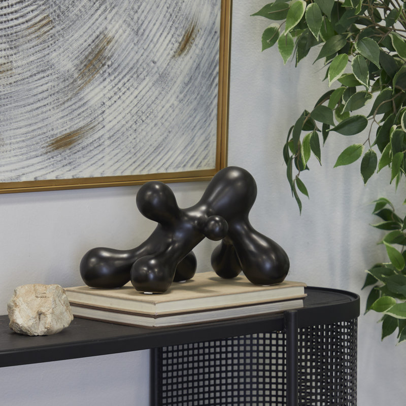 Sculpture contemporaine abstraite, Noir