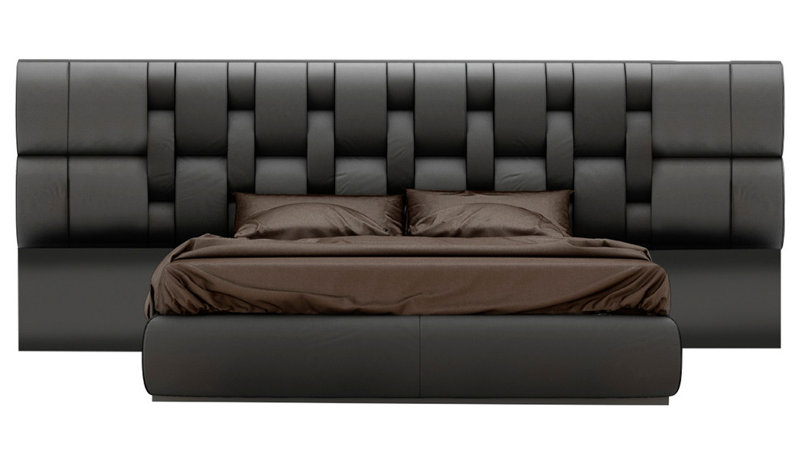Klass Upholstered Panel Bed, Queen