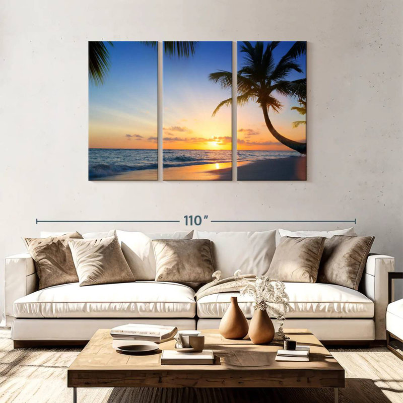 Gillard Tropical Beach View, 48" H x 74" W