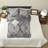 Durable Cotton Bedding Sets, Grey Damask Queen, Transitional Comfort
