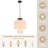 3-light Crystal Fabric Pendant