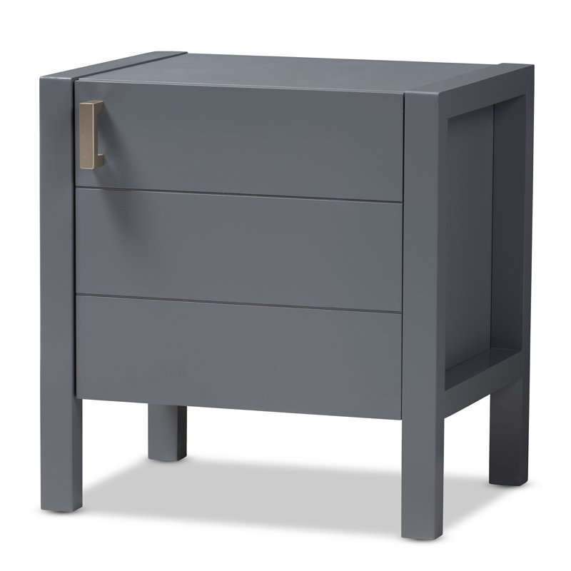 Table de chevet Matz, Gris