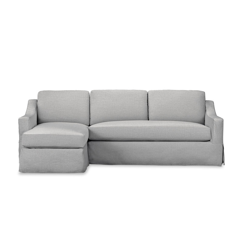 Canapé modulaire 2 pièces Cranbrook, Accoudoir à gauche (vu de face), Tissage natté ivoire Drusky Sustain®