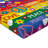Ambesonne Hippie Fitted Sheet 2-Pack Heart Peace Multicolor-106748046