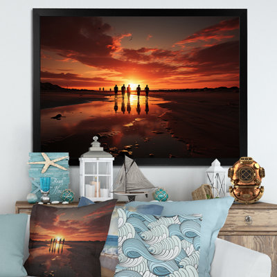 " Beach Silhouettes Sunset IV "