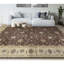 Tapis brun et doré de haute qualité noué à la main