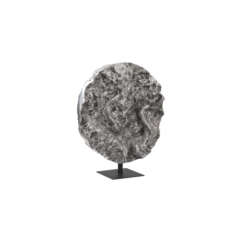 Cast Root Silver Standing Sculpture