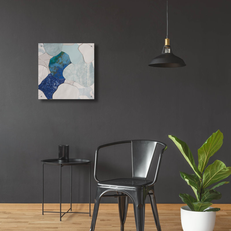  «Koi Fish Pond 3» par Coco Good, art mural en verre acrylique, H 24 po x l 24 po x P 0,2 po