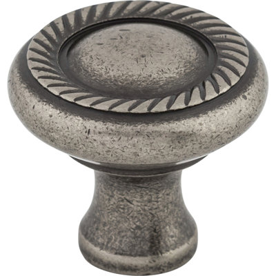 Swirl Cut 1 1/4" Diameter Round Knob