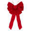 Astoria Grand 18" x 25.5" Red Canvas 11-Loop Hand Tied UV Bow 4" Size Ribbon