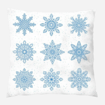  Coussin décoratif intérieur / extérieur Snowflakes