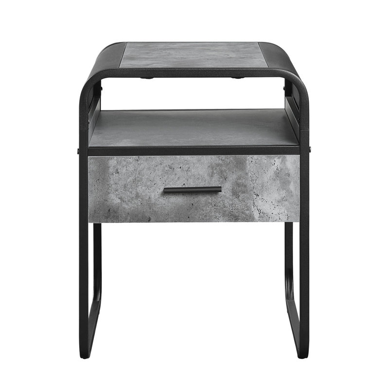 Table de bout avec tiroir Raziela