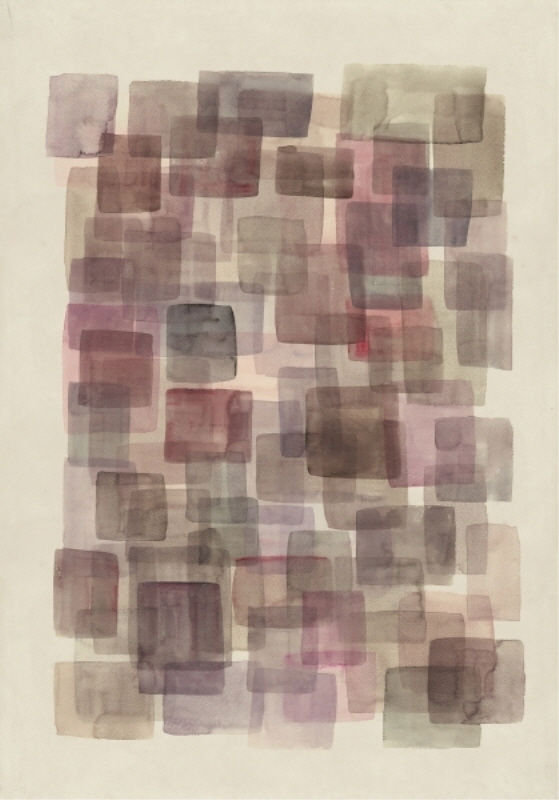 Layered Plane I Print by Guseul Park, Glass Coat, 32" H x 24" W x 1.5" D