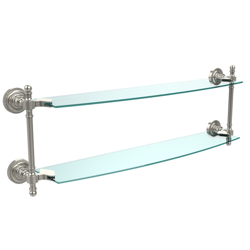 Tablette murale Godinez, 22 po, Nickel poli