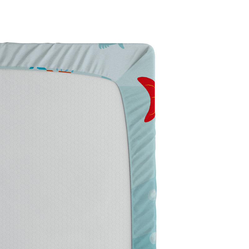 Drap-housse en microfibre Submarine, Drap-housse de taille simple