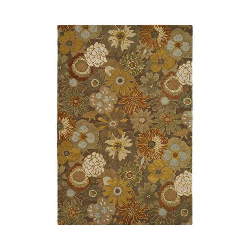 Soho Hand Tufted Wool And Viscose Floral Rug, Rectangle 8'3" x 11'