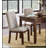 Chenille Upholstered Dining Chairs Set of 2, Dark Cherry Finish Wood Frame, Tufted Back for Elegant Kitchen Furniture