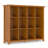 Acadian 48"H Solid Wood Transitional 12-Cube Bookcase with Fixed Shelves and Tapered Legs-1709773879