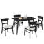 Une table et 4 chaises rembourrées-1128252355-1128252358-1128252357
