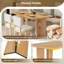 Table de salle à manger de style ferme Ridgemont 60 po en bois massif avec pattes découpées et coins arrondis-134707150